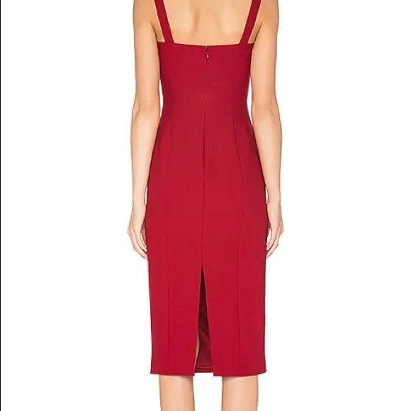 Cinq a Sept Ella Dress in Crimson - Picture 4 of 5